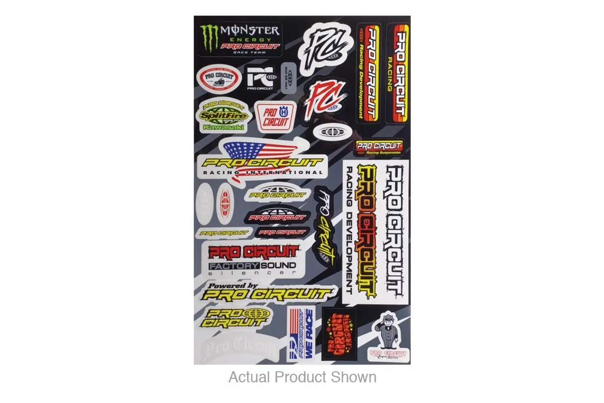 Feuille de stickers PRO CIRCUIT Deluxe 2022 Feuille de stickers PRO CIRCUIT Deluxe 2022