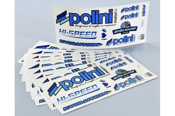 Autocollants POLINI Blue Line
