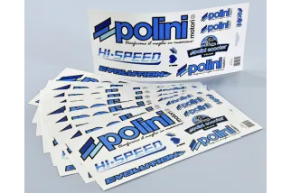 Autocollants POLINI Blue Line