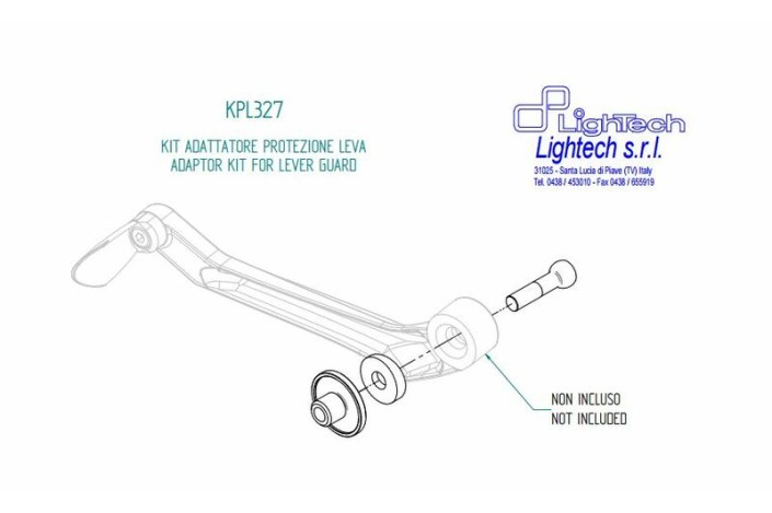 Adaptateur de protection de levier LIGHTECH - Unité