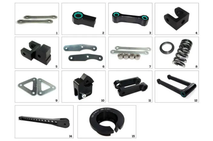 Kit de rabaissement de selle TECNIUM construction 12 