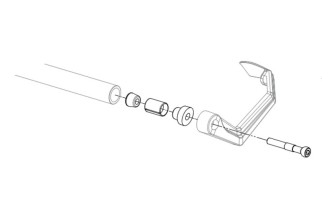 Adaptateur de protection de levier LIGHTECH - Unité  - Ø18,5-20mm