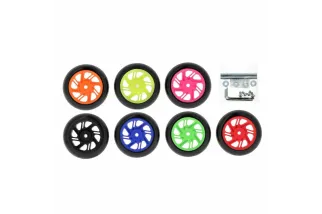 Roues de béquilles BIHR Home Track 4 pièces jaune