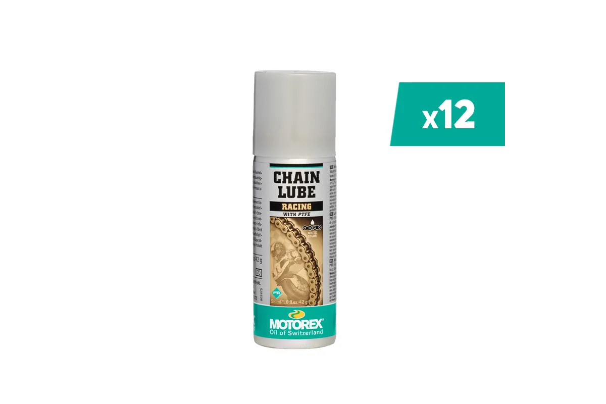Lubrifiant chaîne MOTOREX Chainlube Racing - spray 56ml x12