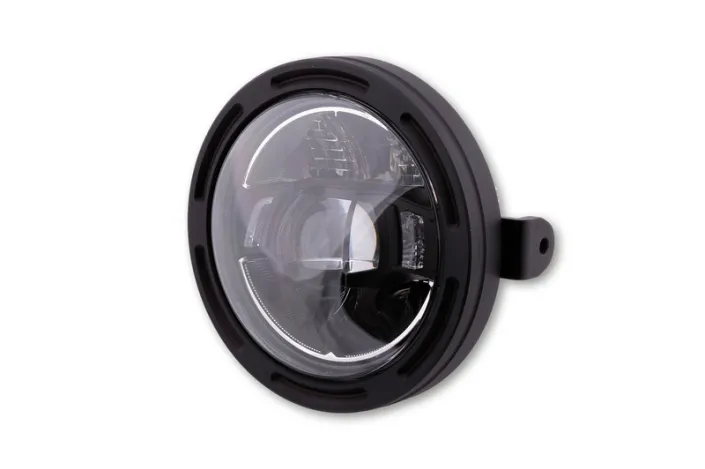 HIGHSIDER pro 5 3/4 inch LED headlight FRAME-R2 TYPE 10, black, side mount