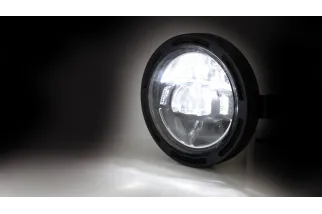 HIGHSIDER pro 5 3/4 inch LED headlight FRAME-R2 TYPE 10, black, side mount