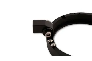 HIGHSIDER pro 5 3/4 inch CNC lamp holder ring FRAME-R2, black, bottom mount