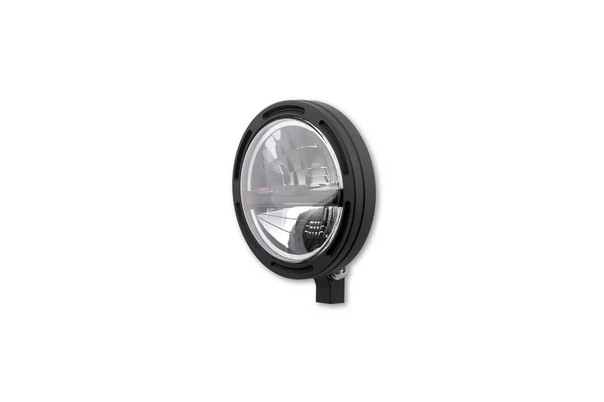 HIGHSIDER pro 5 3/4 inch LED headlight FRAME-R2 TYPE 5, black, bottom mount