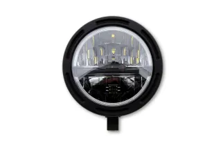 HIGHSIDER pro 5 3/4 inch LED headlight FRAME-R2 TYPE 5, black, bottom mount