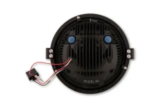 HIGHSIDER pro 7 inch LED headlight FRAME-R1 TYPE 8, black, smoked reflector, side mount