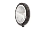 HIGHSIDER pro 7 inch LED headlight FRAME-R1 TYPE 4, black, bottom mount