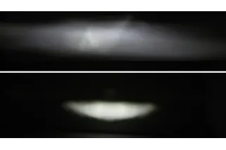 HIGHSIDER pro 7 inch LED headlight FRAME-R1 TYPE 4, black, bottom mount