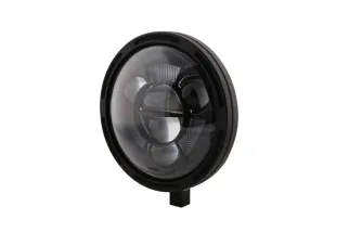 HIGHSIDER pro 7 inch LED headlight FRAME-R1 TYPE 11, black, bottom mount