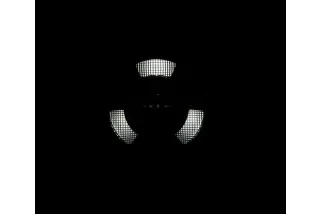 HIGHSIDER pro 7 inch LED headlight FRAME-R1 TYPE 11, black, bottom mount