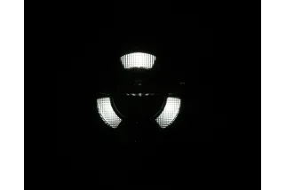 HIGHSIDER pro 7 inch LED headlight FRAME-R1 TYPE 11, black, bottom mount