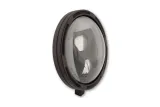 HIGHSIDER pro 7 inch LED headlight FRAME-R1 TYPE 8, black, smoked reflector, bottom mount