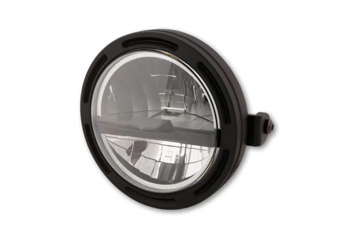 HIGHSIDER pro 5 3/4 inch LED headlight FRAME-R2 TYPE 5, black, side mount