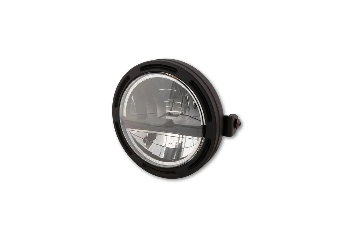 HIGHSIDER pro 5 3/4 inch LED headlight FRAME-R2 TYPE 5, black, side mount