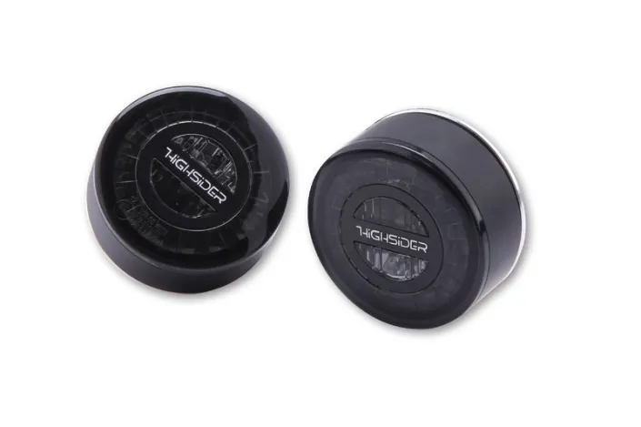 Feu arrière/clignotant LED HIGHSIDER pro Rocket Module 3en1 homologué - verre fumé - la paire