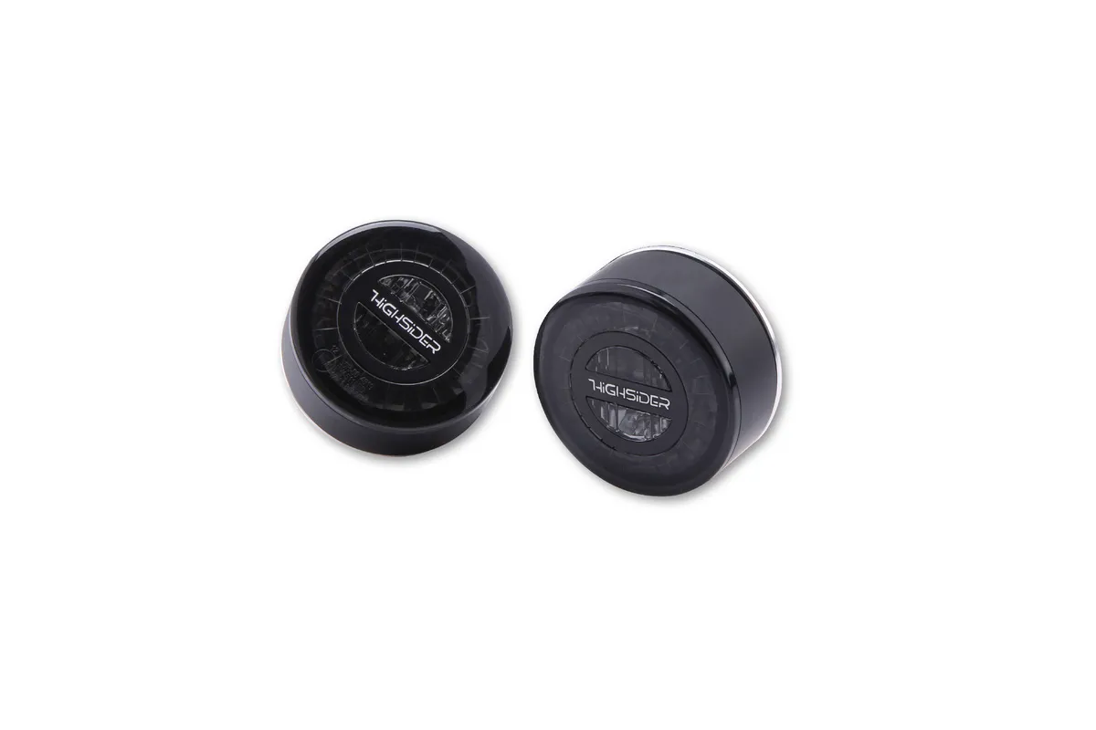 Feu arrière/clignotant LED HIGHSIDER pro Rocket Module 3en1 homologué - verre fumé - la paire