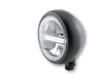HIGHSIDER pro 5 3/4 inch LED headlight PECOS TYPE 6, matt black, with TFL, bottom mount