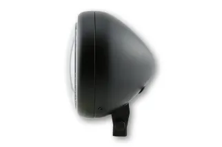 HIGHSIDER pro 5 3/4 inch LED headlight PECOS TYPE 6, matt black, with TFL, bottom mount