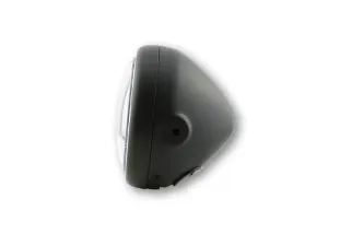 HIGHSIDER pro 5 3/4 inch LED headlight PECOS TYPE 7, matt black, with parking light ring, side mount