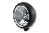 HIGHSIDER pro 5 3/4 inch LED headlight PECOS TYPE 5, matt black, black lens, bottom mount