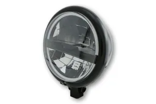 HIGHSIDER pro 5 3/4 inch LED headlight BATES STYLE TYPE 5, black, bottom mount