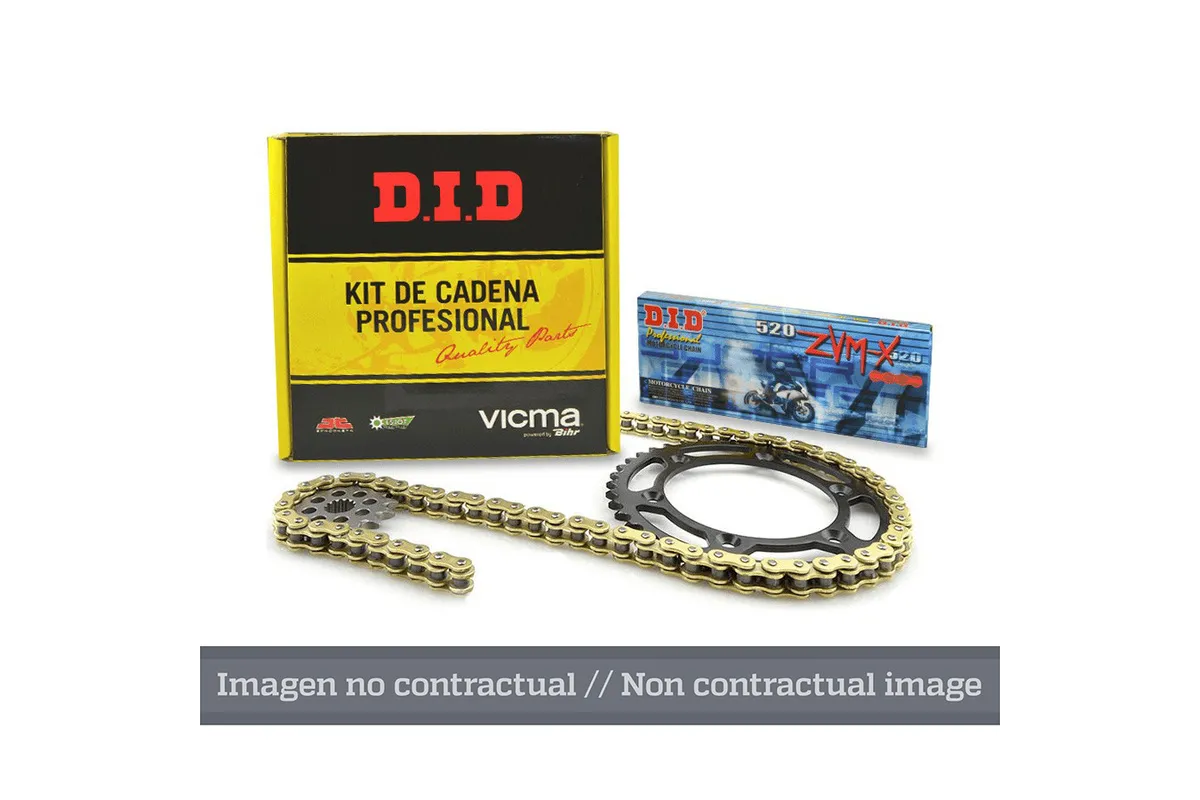 Kit chaîne DID/PBR 428D 13/37 standard - couronne standard