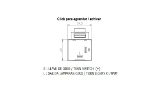 Centrale de clignotants électronique DZE 2 X 10W + 3W