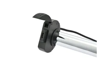 Alimentation USB type C DAYTONA Slim aluminium - guidons Ø22,2/25,4