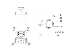 Relais de démarreur DZE