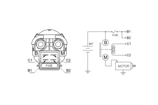 Relais de démarreur DZE