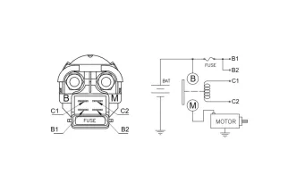 Relais de démarreur DZE