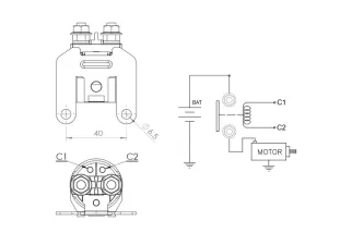 Relais de démarreur DZE
