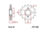 Pignon JT SPROCKETS acier anti-bruit 339 - 530