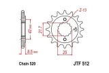 Pignon JT SPROCKETS acier anti-bruit 512 - 520