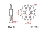 Pignon JT SPROCKETS acier anti-bruit 1904 - 525