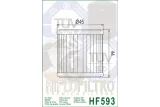 Filtre à huile HIFLOFILTRO - HF593