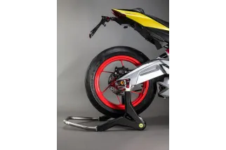 Béquille de stand arrière LIGHTECH support en V - carbone