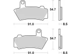 Plaquettes de frein BREMBO métal fritté - 07BB40SA