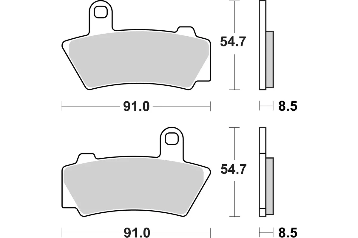 Plaquettes de frein BREMBO métal fritté - 07BB41SP