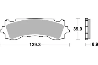 Plaquettes de frein BREMBO métal fritté - 07HO65SA