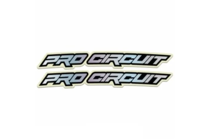 Autocollants de garde-boue avant PRO CIRCUIT Hologram