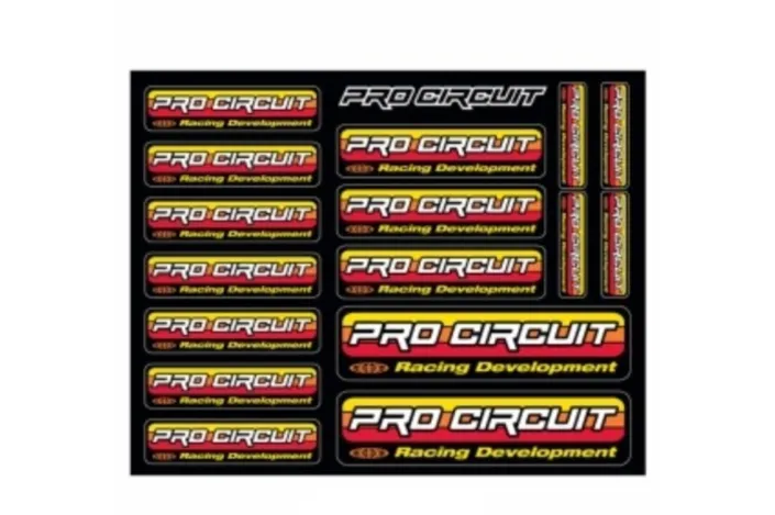 Planche de stickers PRO CIRCUIT logo original