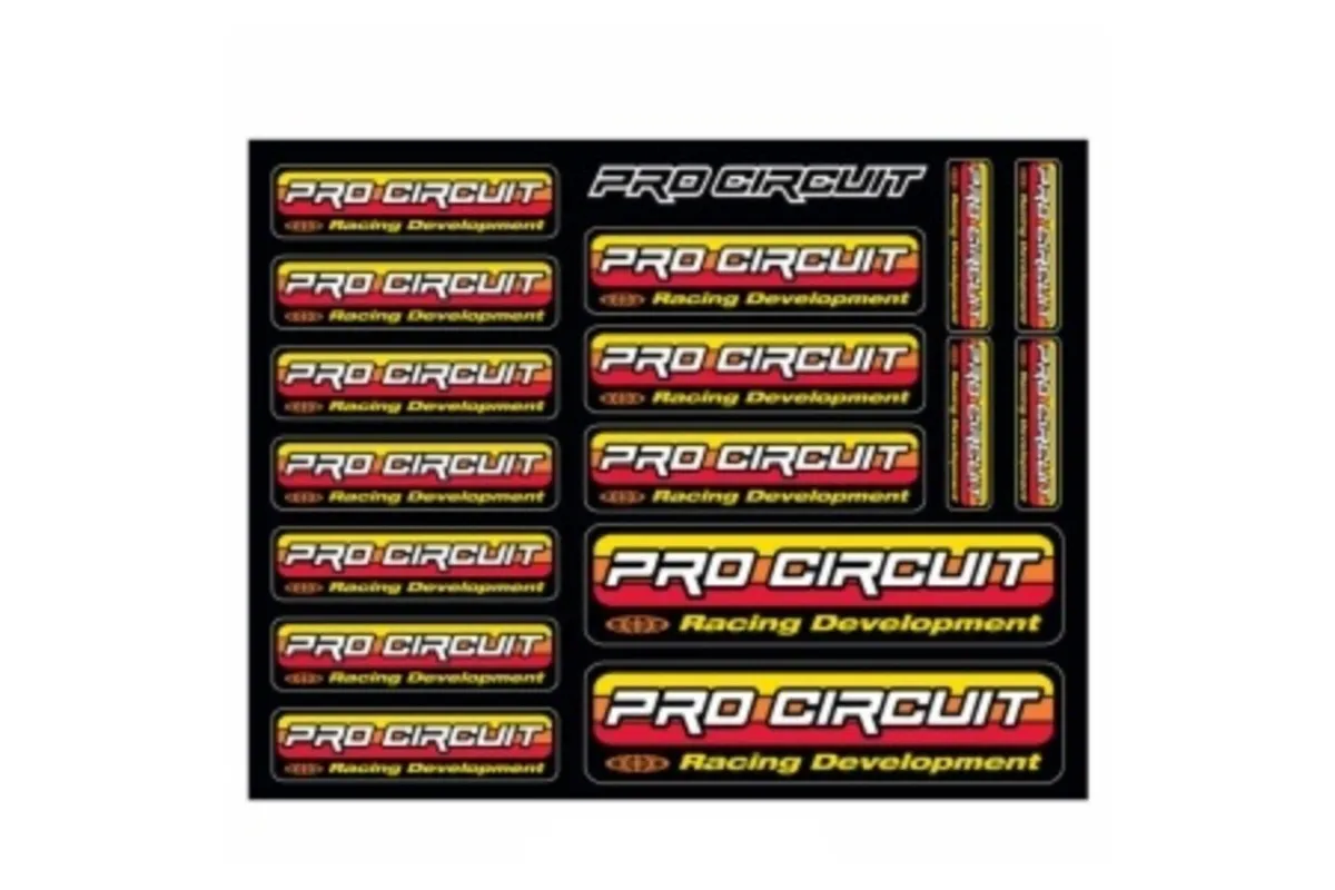 Planche de stickers PRO CIRCUIT logo original