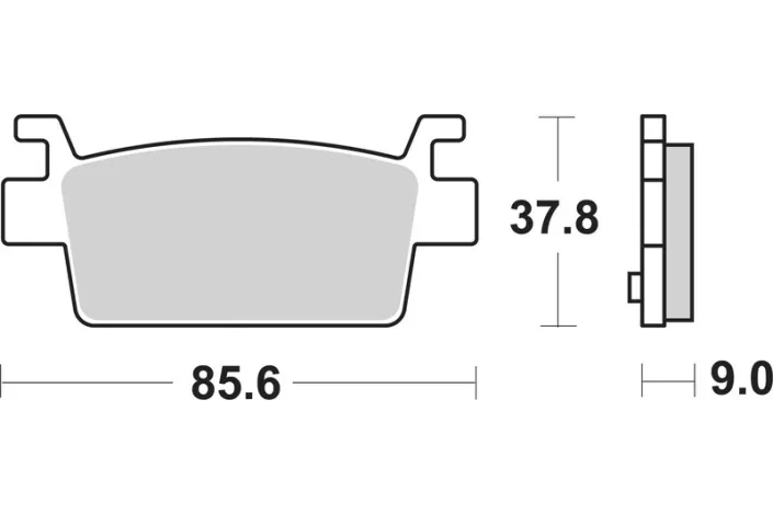 Plaquettes de frein BREMBO carbone céramique - 07121