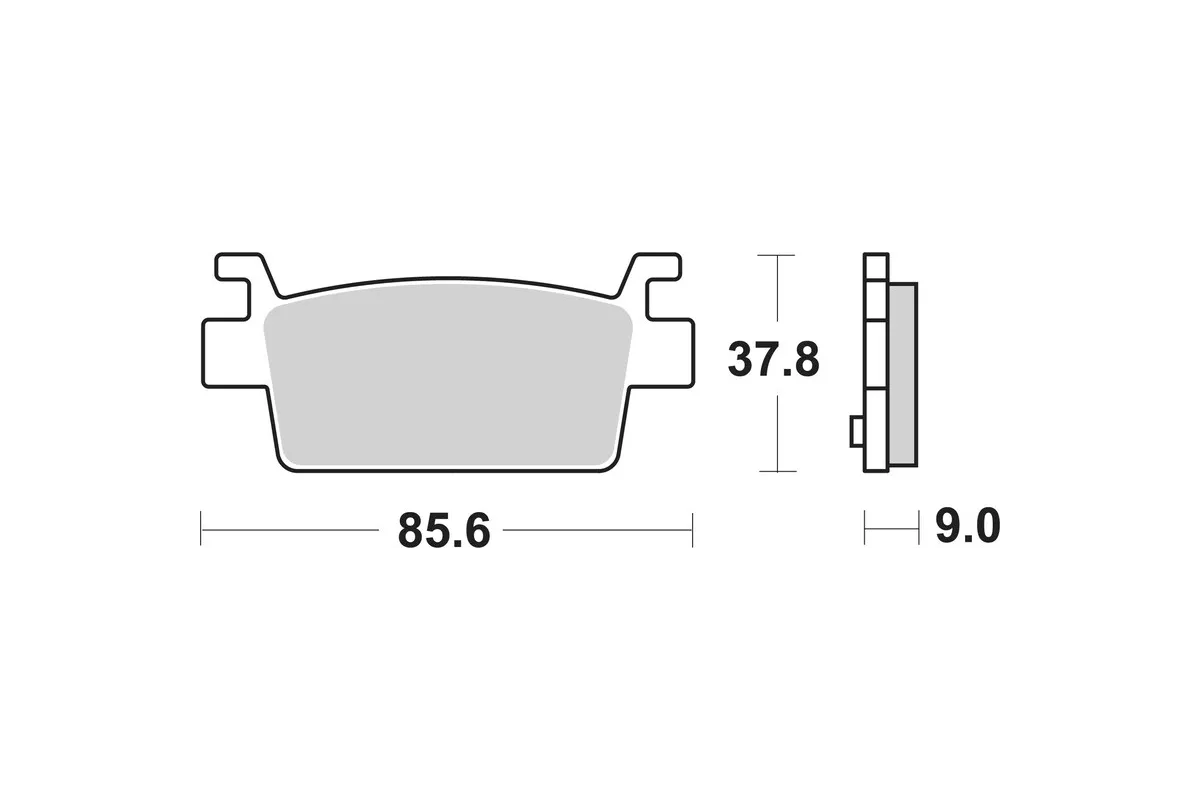 Plaquettes de frein BREMBO carbone céramique - 07121