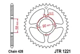 Couronne JT SPROCKETS acier standard 1221 - 428